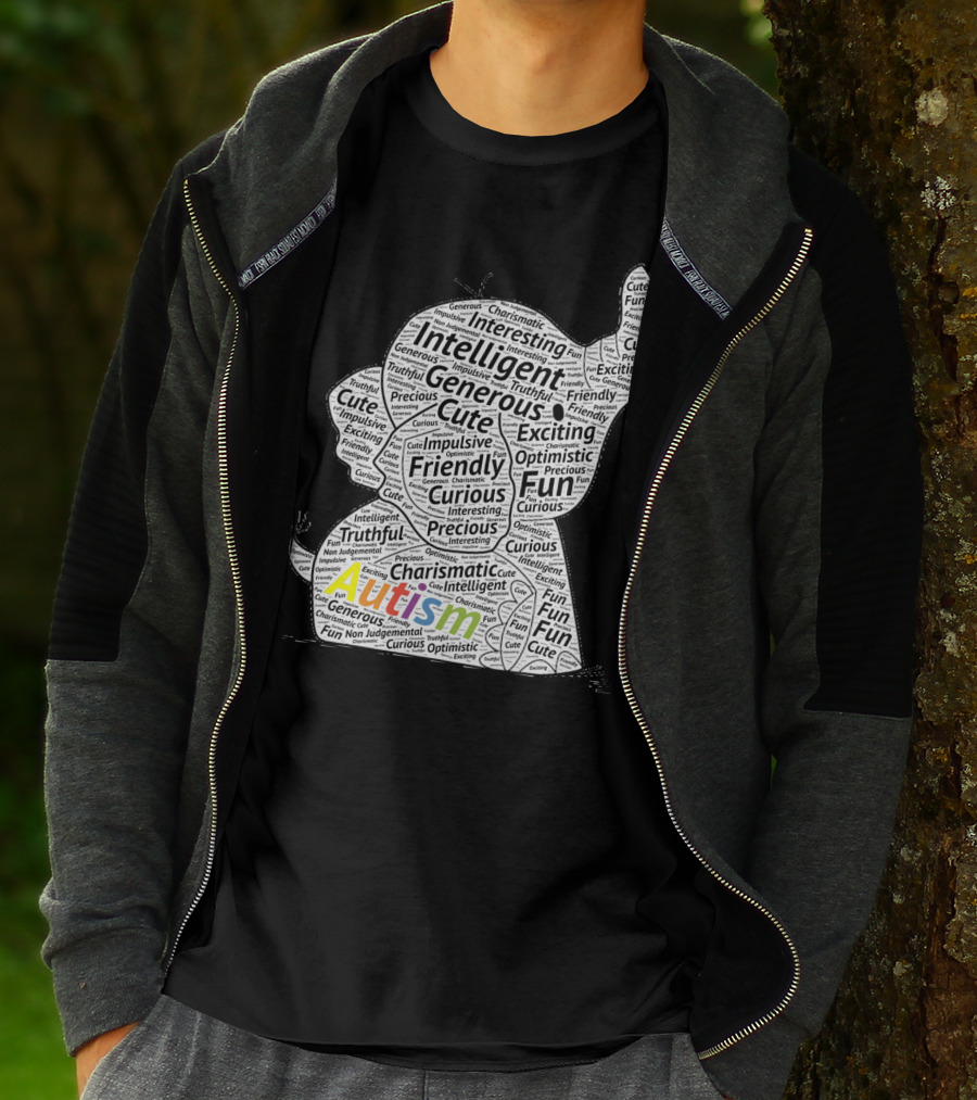 Autism Intelligent Generous Friendly Fun Elephant T-Shirt