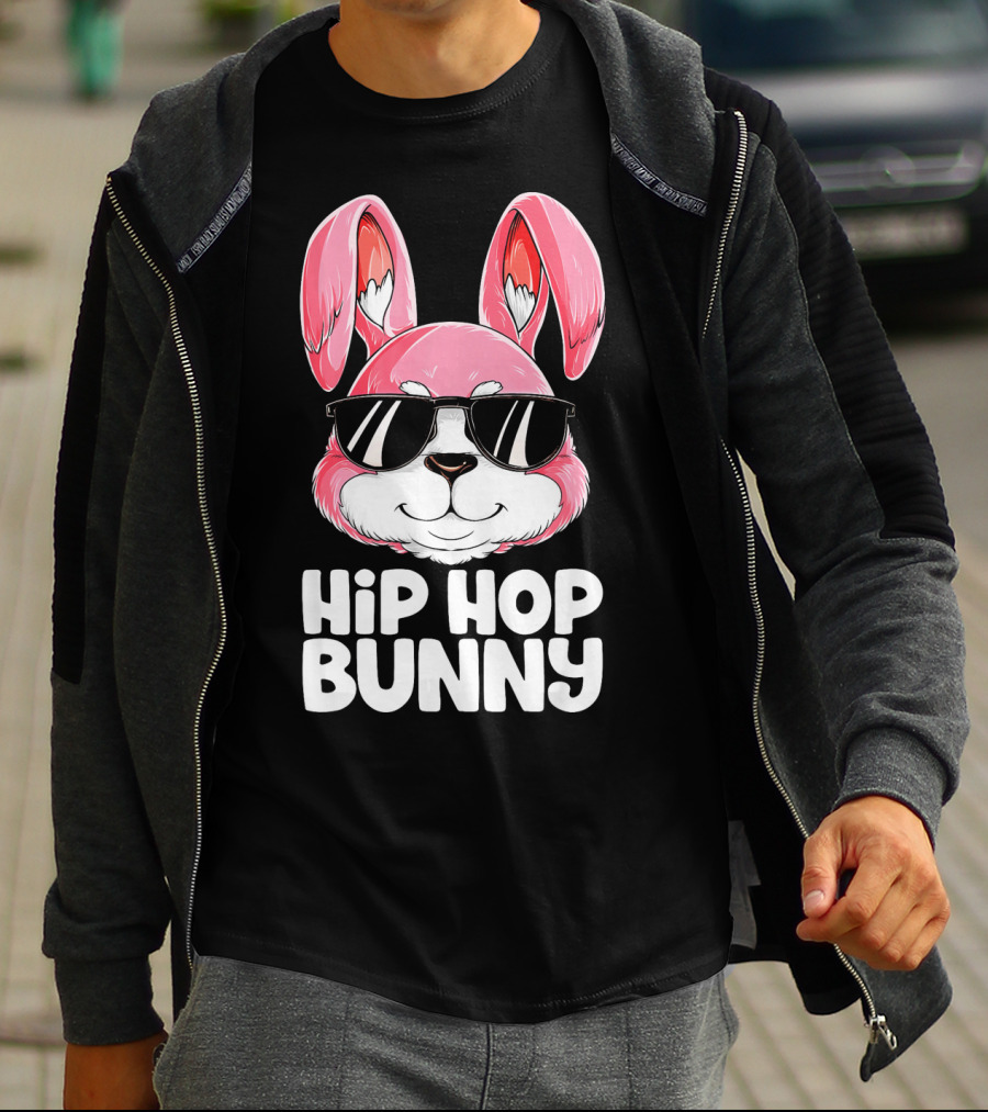 Easter Hip Hop Bunny In Sunglasses T-Shirt