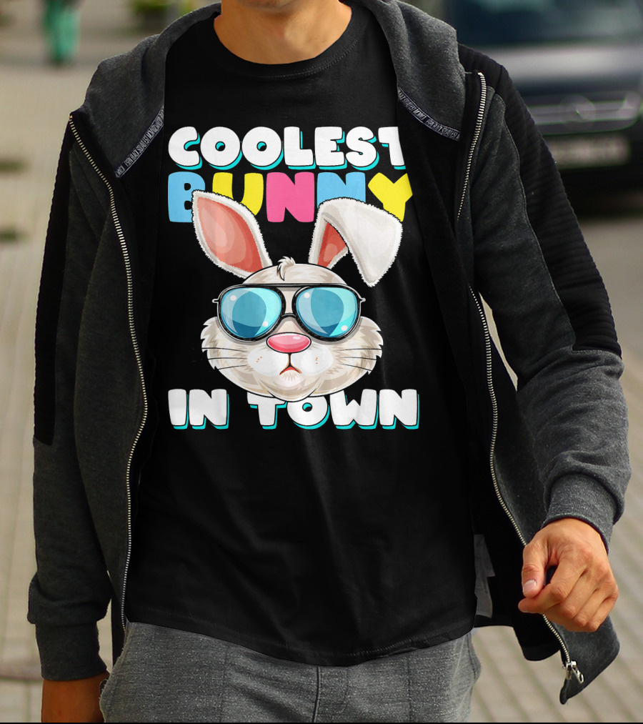 Coolest Bunny In Town Easter Bunny Costume T-Shirt