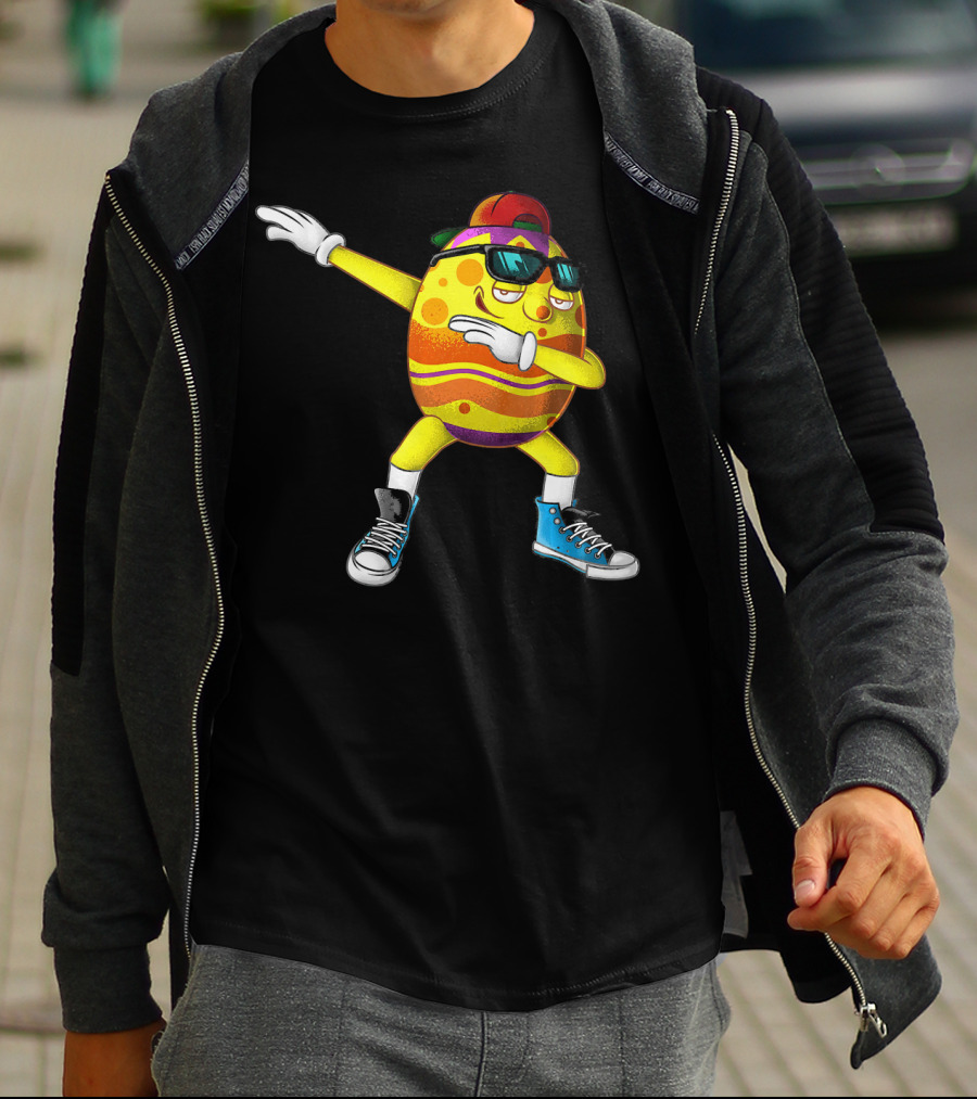 Dabbing Easter Egg Cool Eggspert Dabber T-Shirt