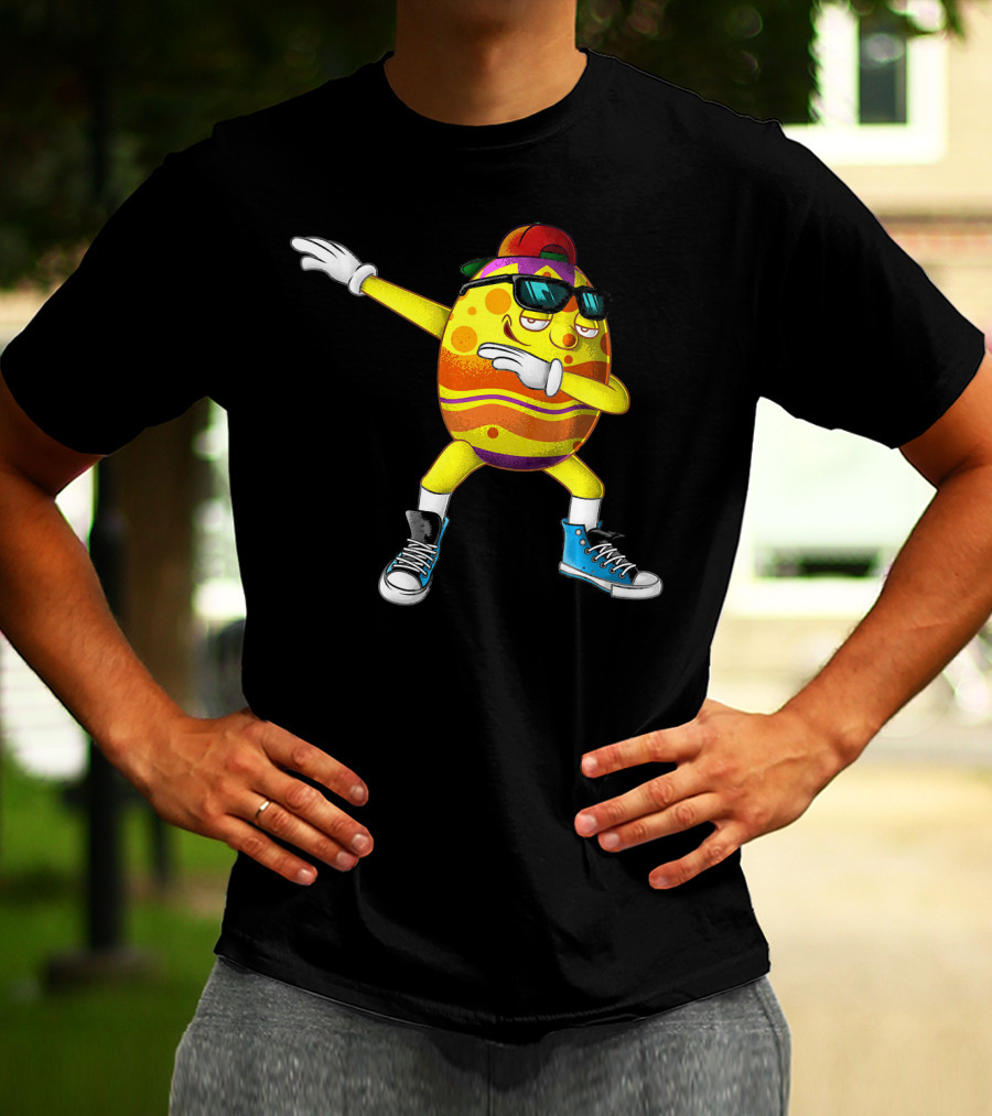 Dabbing Easter Egg Cool Eggspert Dabber T-Shirt