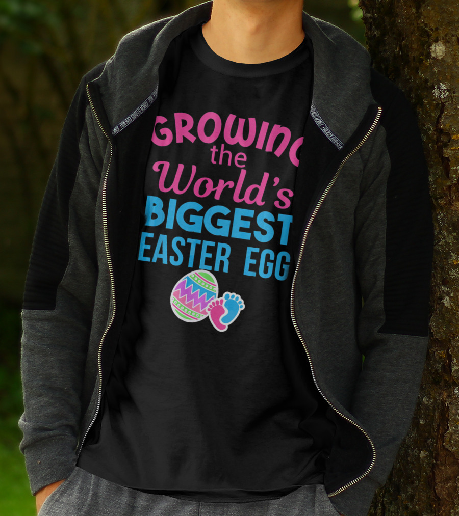 Growing The World's Biggest Easter Egg Pregnancy Announcement T-Shirt
