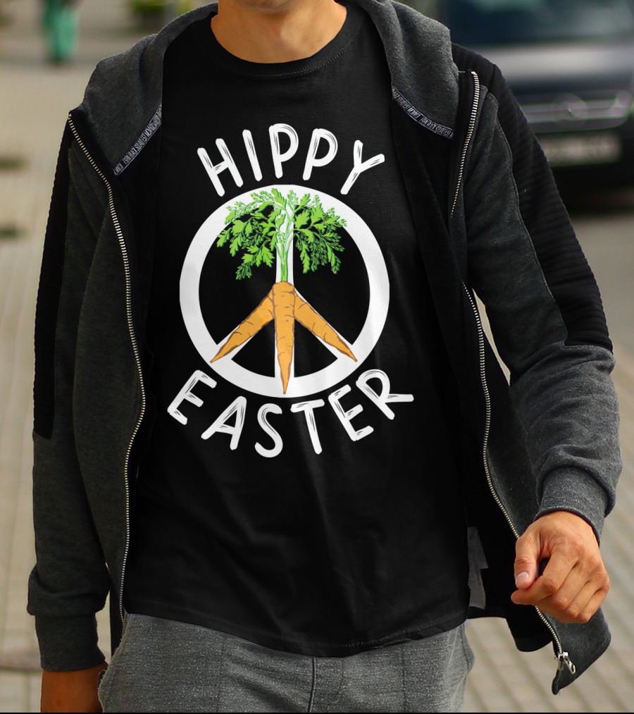 Hippy Easter Peace Carrot Boho T-Shirt