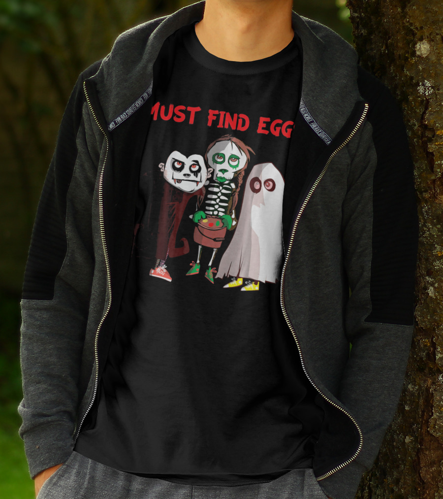 Must Find Eggs Funny Zombies Searching For Easter T-Shirt