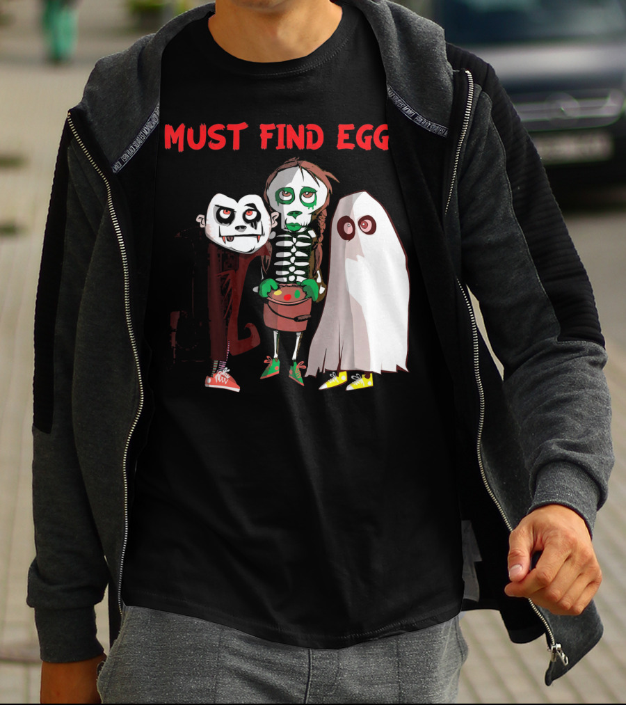Must Find Eggs Funny Zombies Searching For Easter T-Shirt