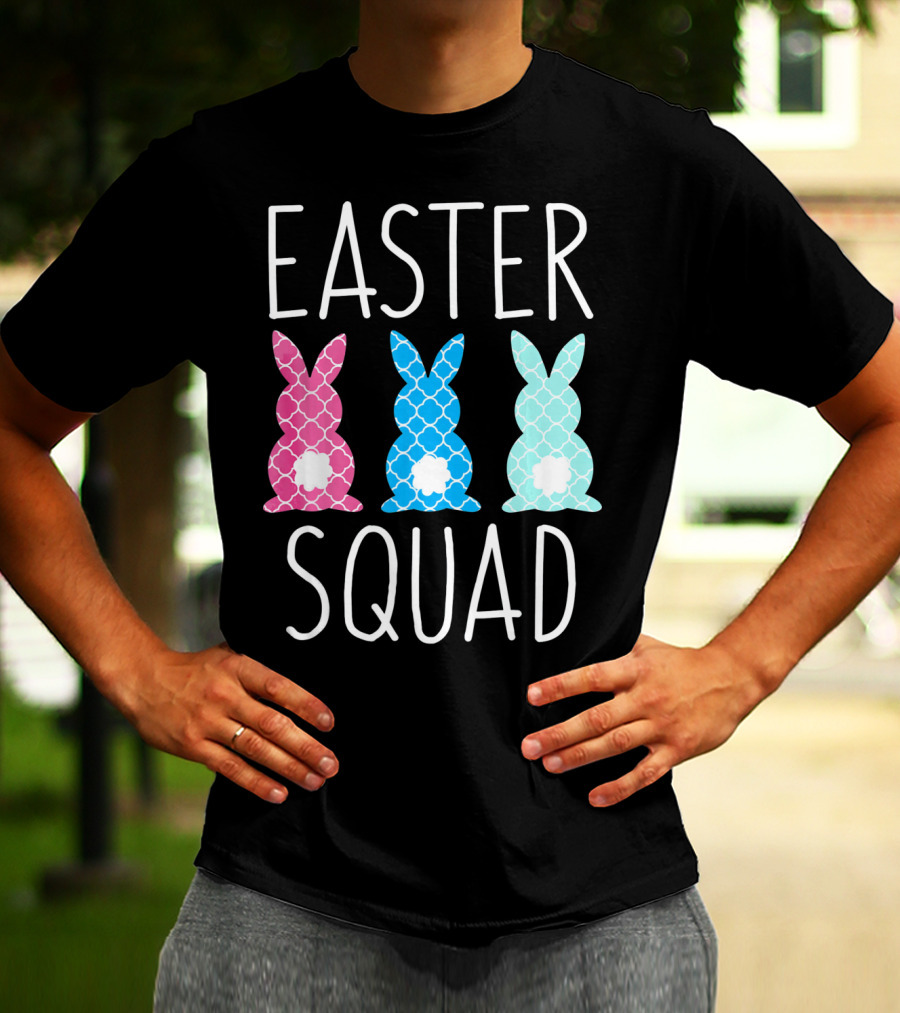 Easter Squad Family Matching Bunny T-Shirt
