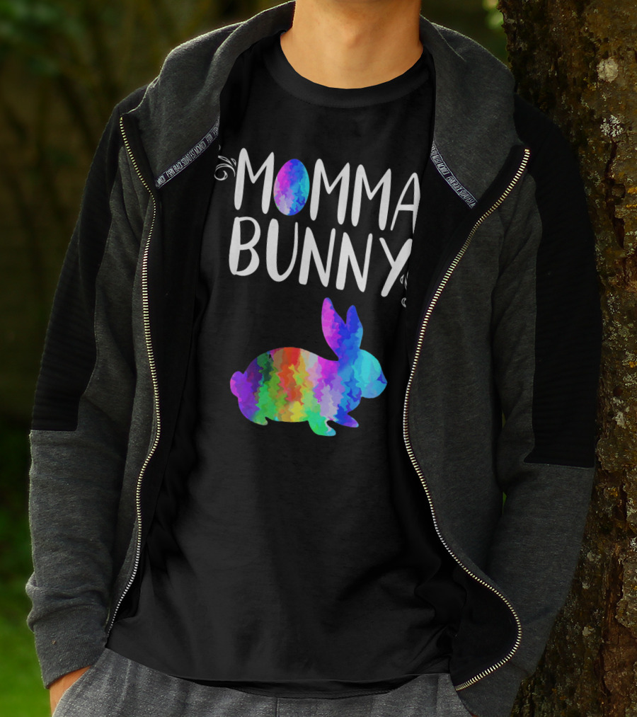 Momma Bunny Rainbow T-Shirt