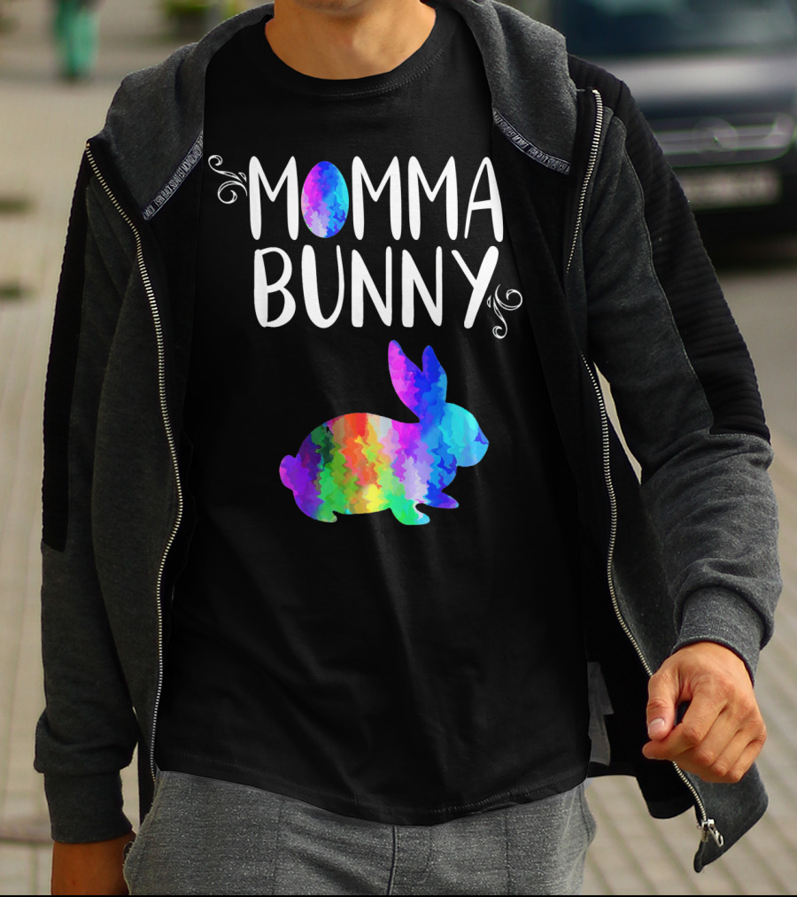 Momma Bunny Rainbow T-Shirt