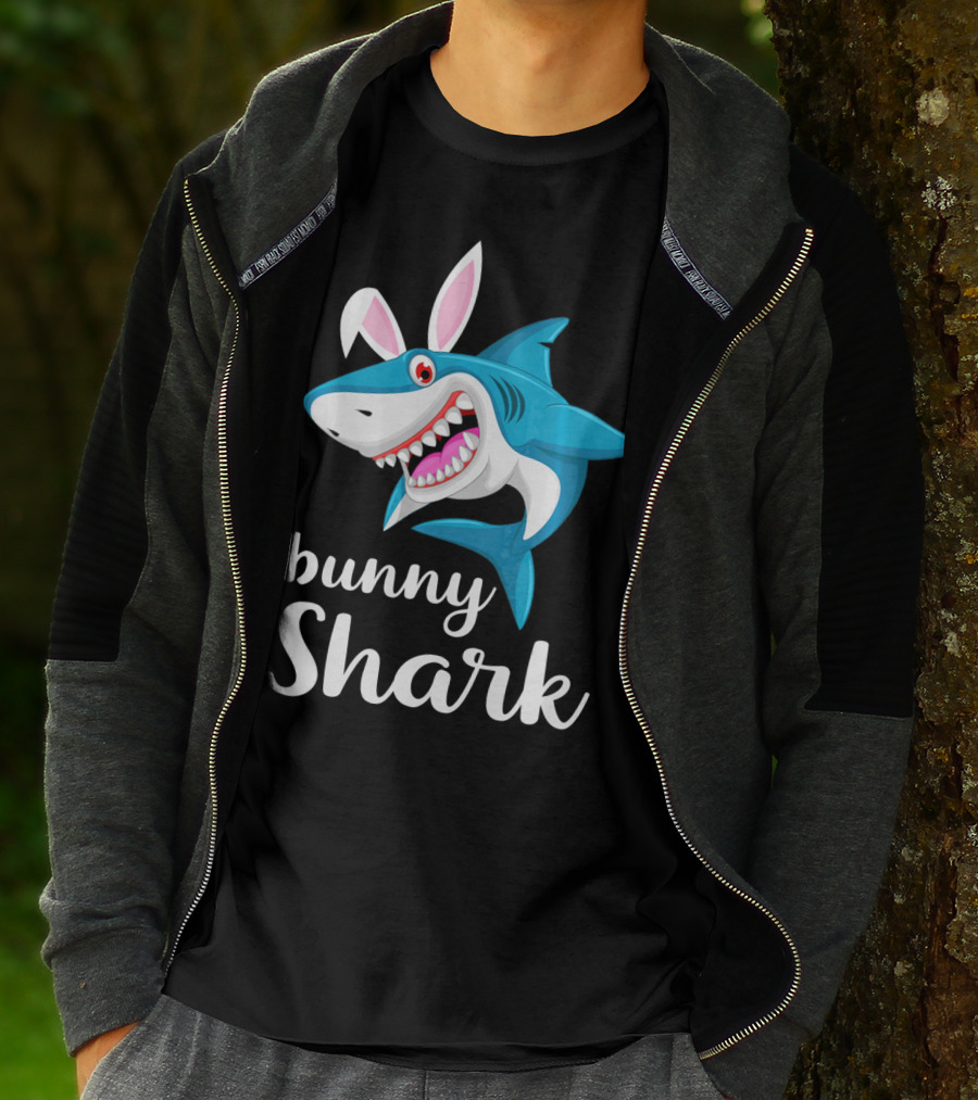 Bunny Shark Easter Yout T-Shirt
