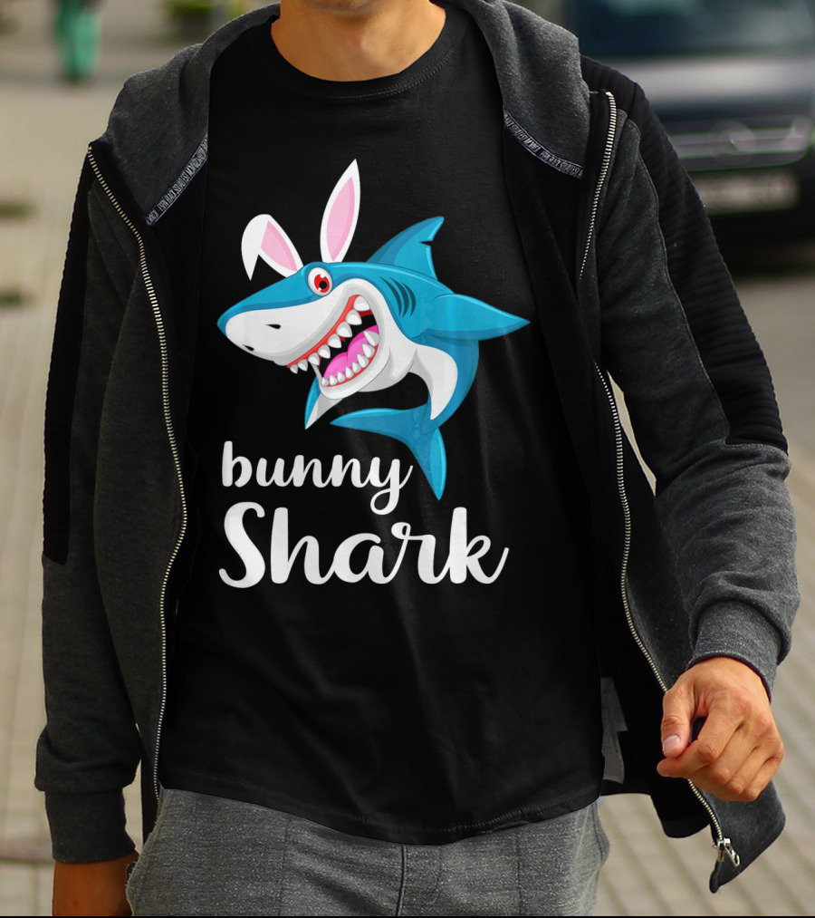 Bunny Shark Easter Yout T-Shirt