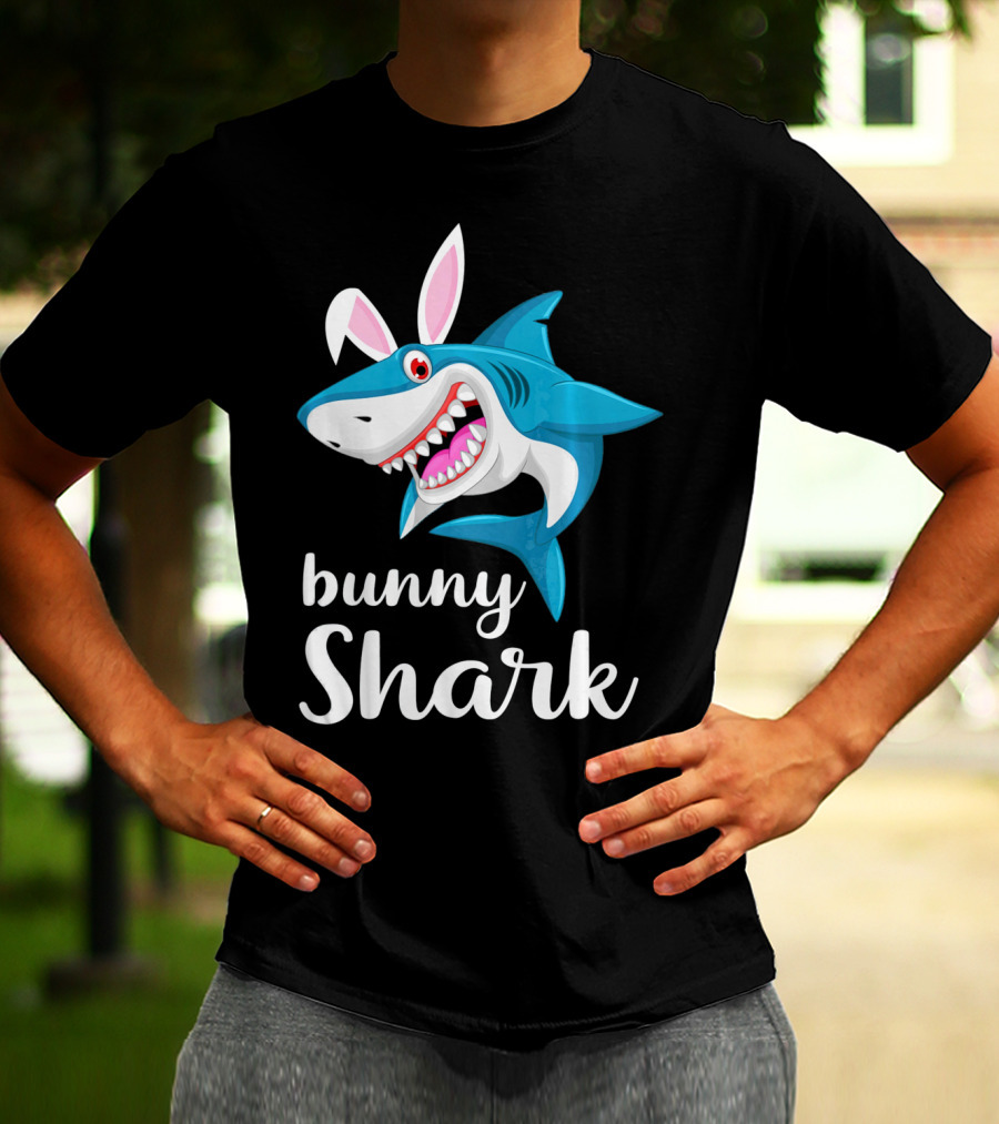 Bunny Shark Easter Yout T-Shirt