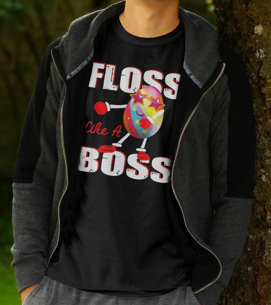 Floss Like A Boss Rainbow Star Egg T-Shirt