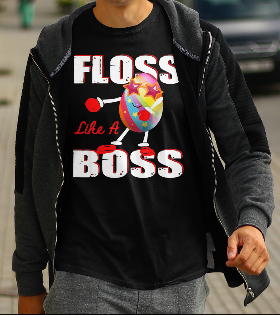 Floss Like A Boss Rainbow Star Egg T-Shirt