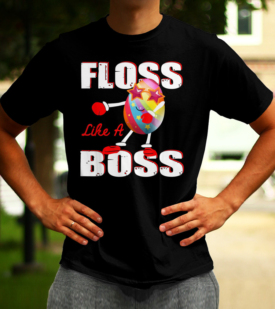 Floss Like A Boss Rainbow Star Egg T-Shirt