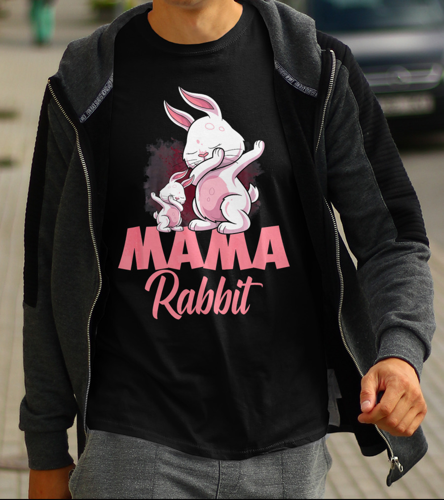 Mama Rabbit Matching Family Bunny Mama Rabbit T-Shirt
