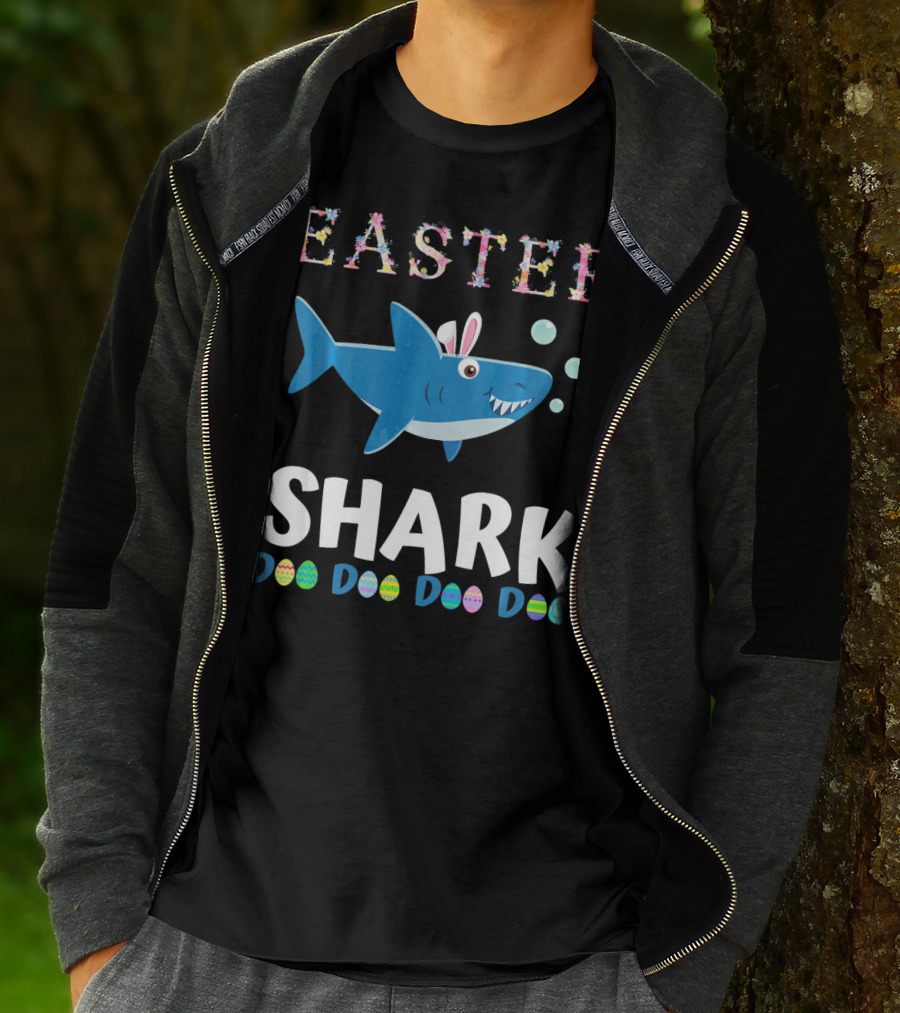 Easter Shark Bunny Doo Doo Doo Easter Todd T-Shirt