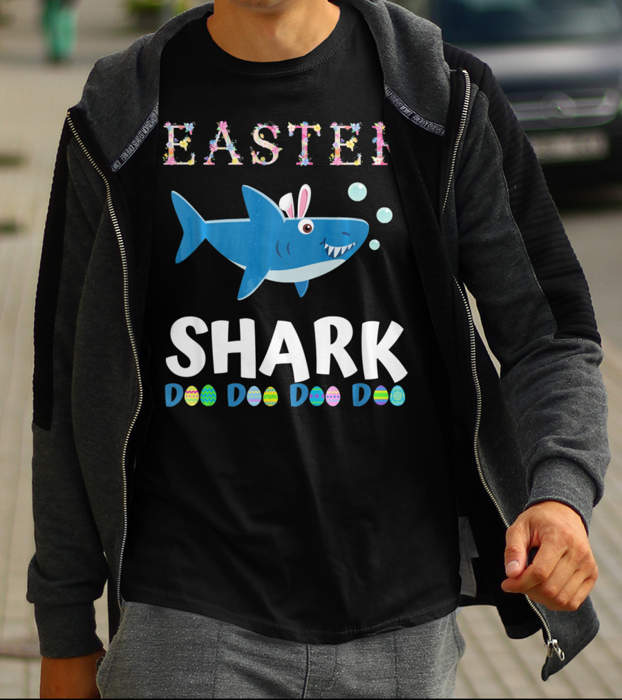 Easter Shark Bunny Doo Doo Doo Easter Todd T-Shirt