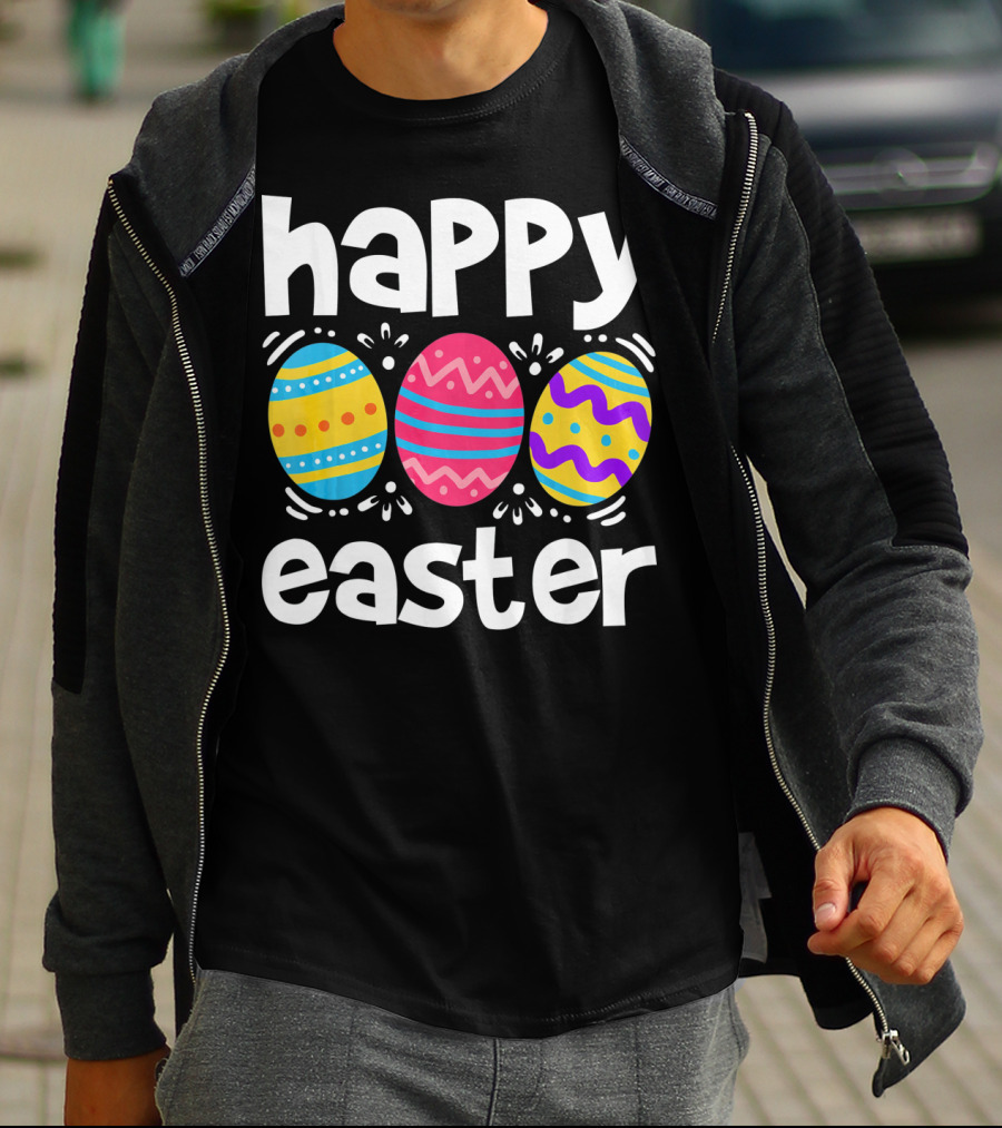 Happy Easter Colorful Eggs T-Shirt