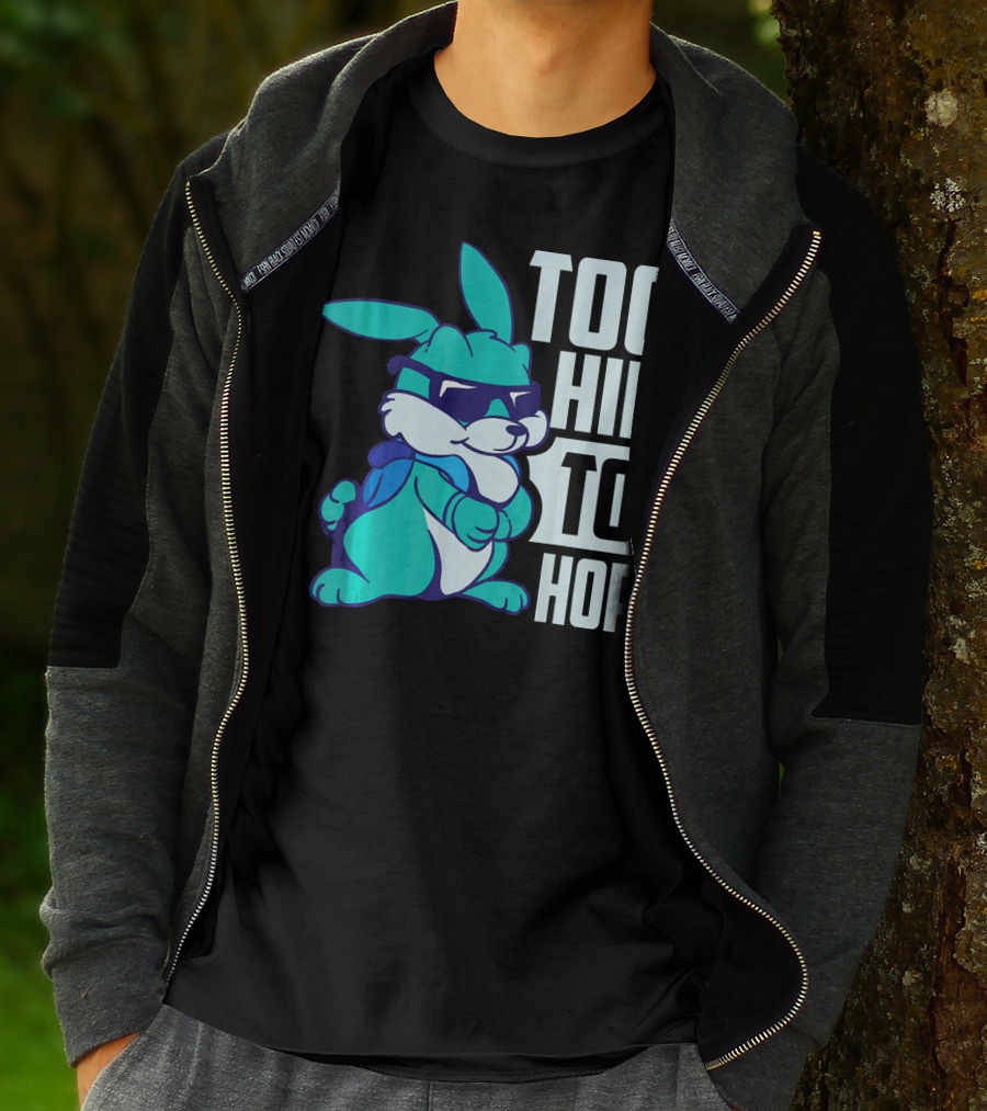 Too Hip To Hop Cool Easter Bunny With Sunglasses T-Shirt