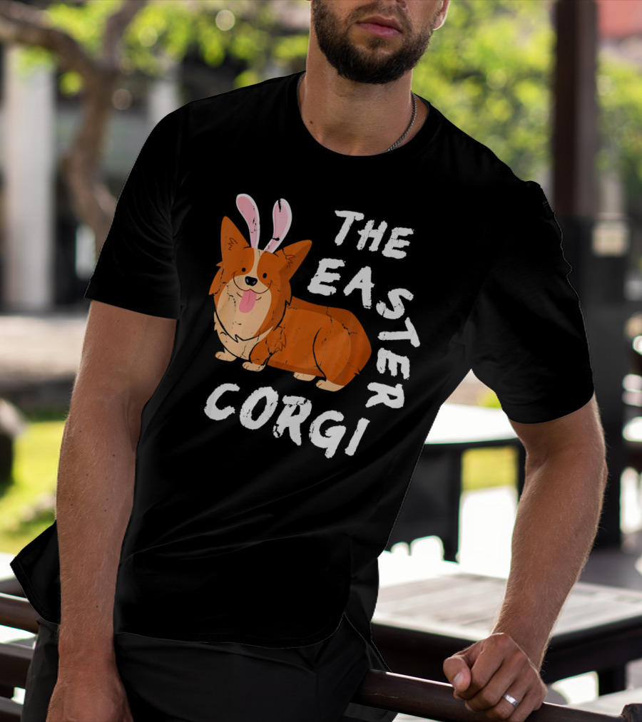The Easter Corgi Bunny Ears T-Shirt