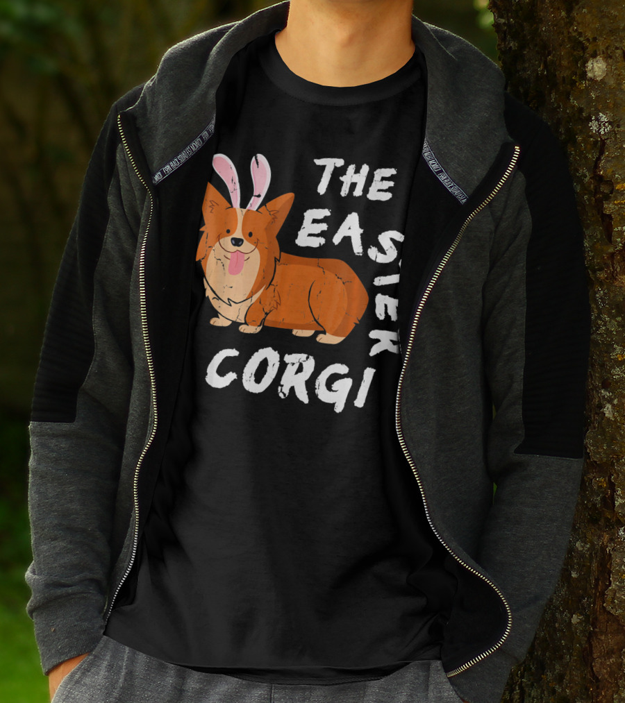 The Easter Corgi Bunny Ears T-Shirt