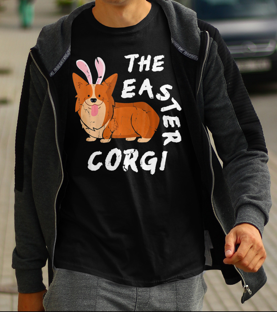 The Easter Corgi Bunny Ears T-Shirt