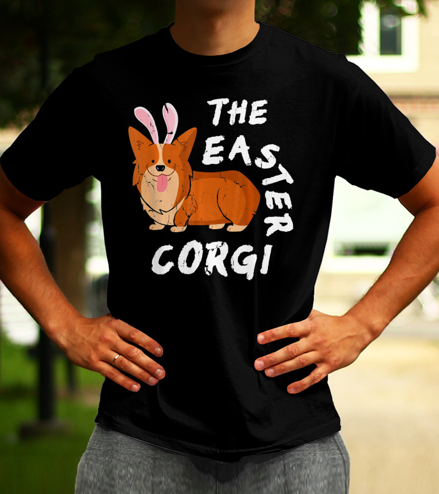 The Easter Corgi Bunny Ears T-Shirt