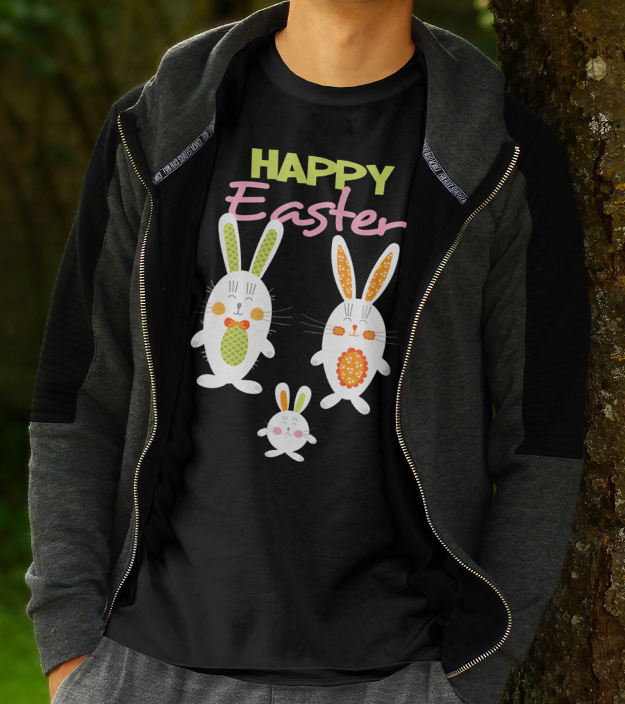 HAPPY EASTER Bunny Egg Hunt Trio T-Shirt