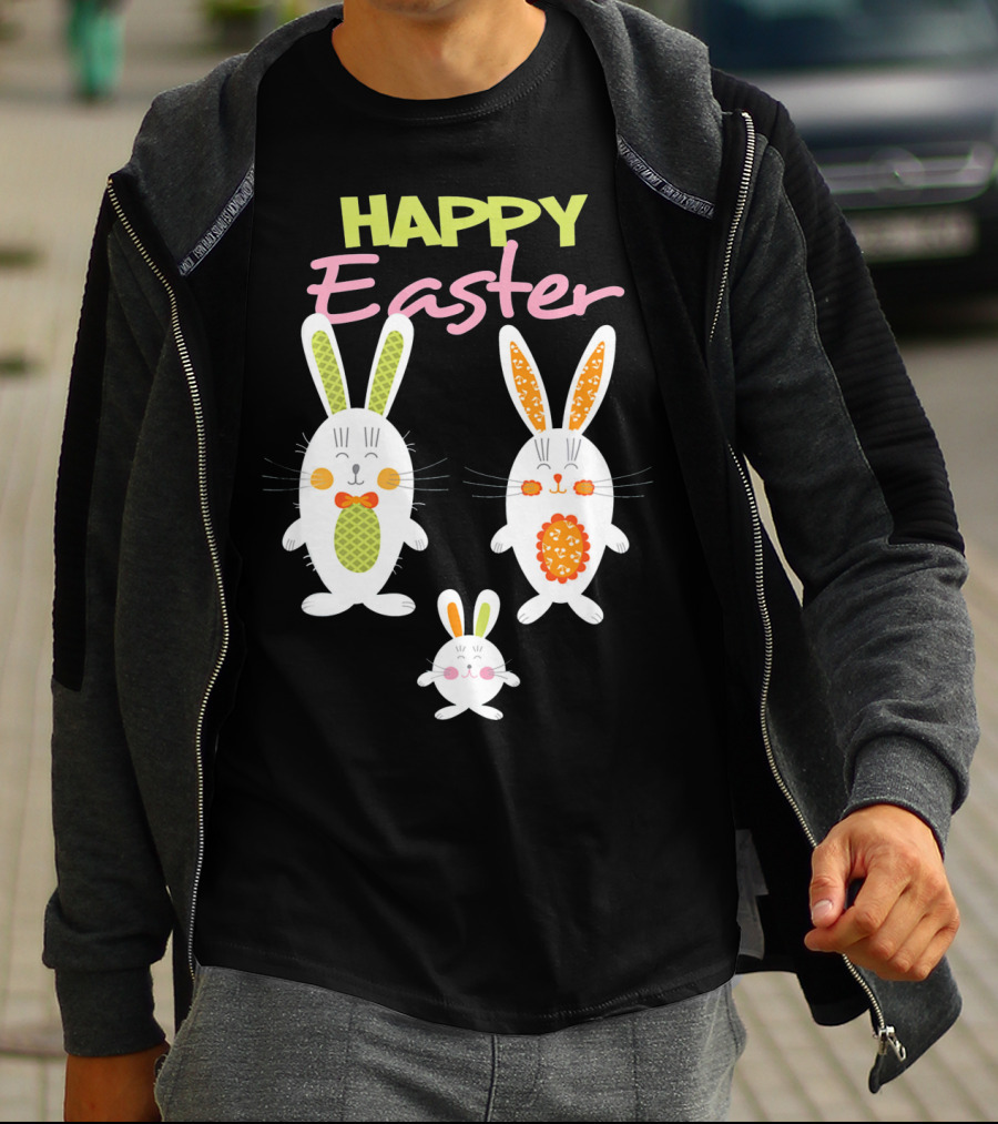 HAPPY EASTER Bunny Egg Hunt Trio T-Shirt