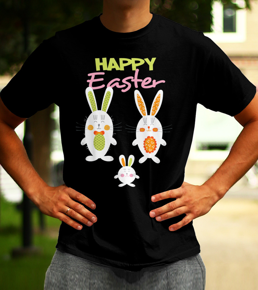 HAPPY EASTER Bunny Egg Hunt Trio T-Shirt