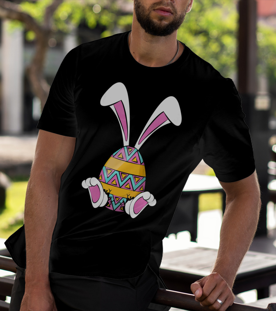 Funny Bunny Easter Egg Cute Happy Rabb T-Shirt