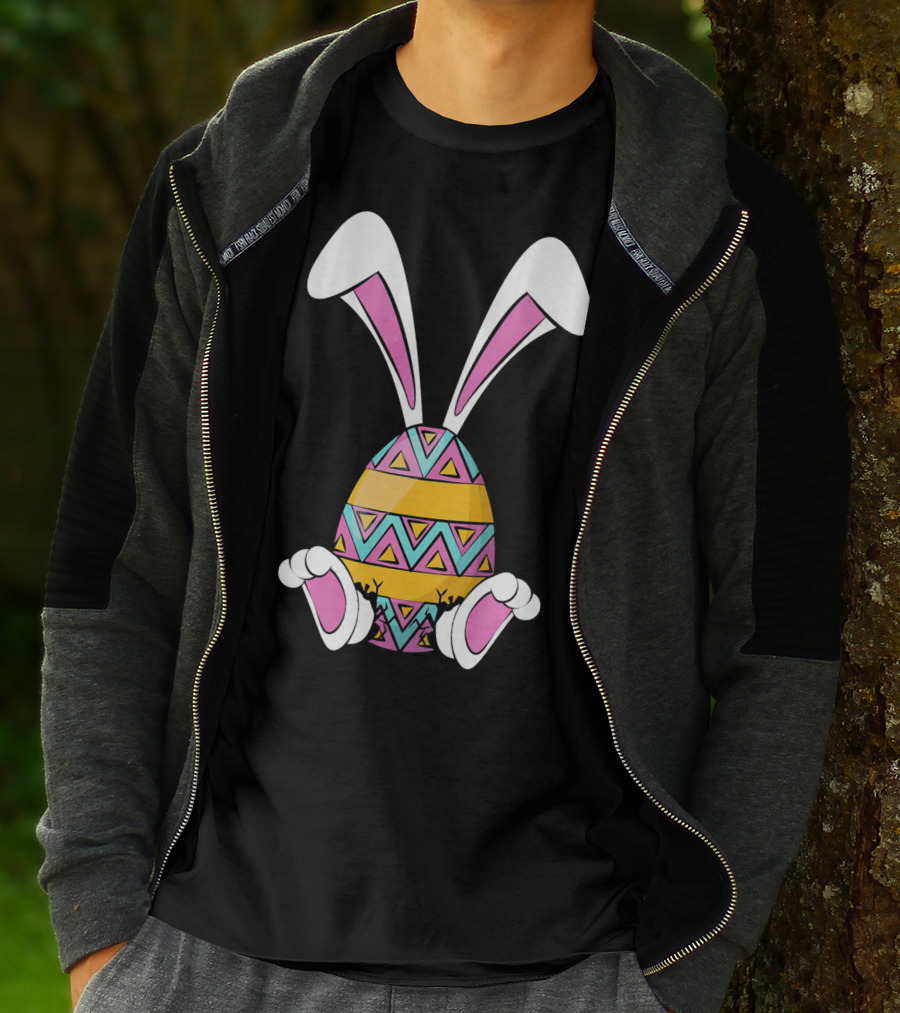 Funny Bunny Easter Egg Cute Happy Rabb T-Shirt