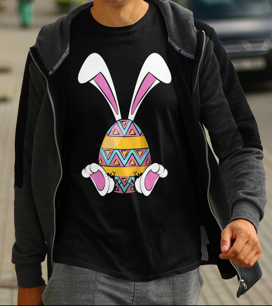 Funny Bunny Easter Egg Cute Happy Rabb T-Shirt