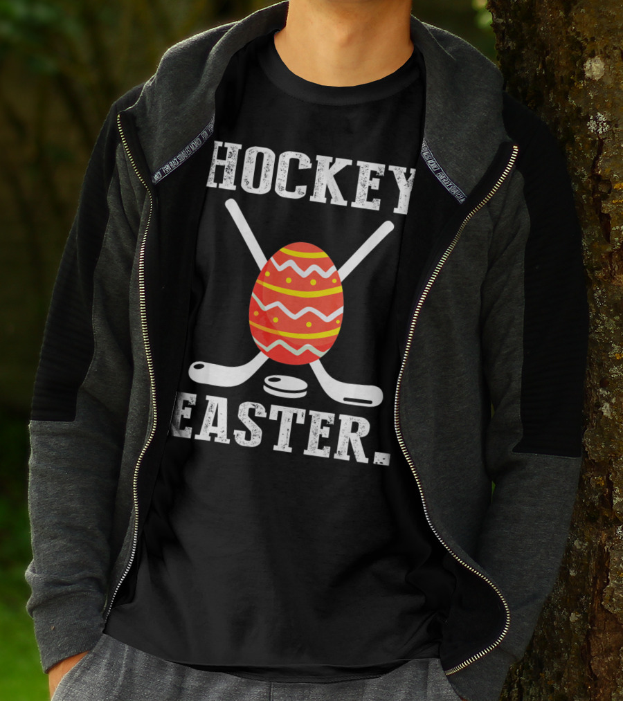 Hockey Easter Egg Crossed Sticks T-Shirt