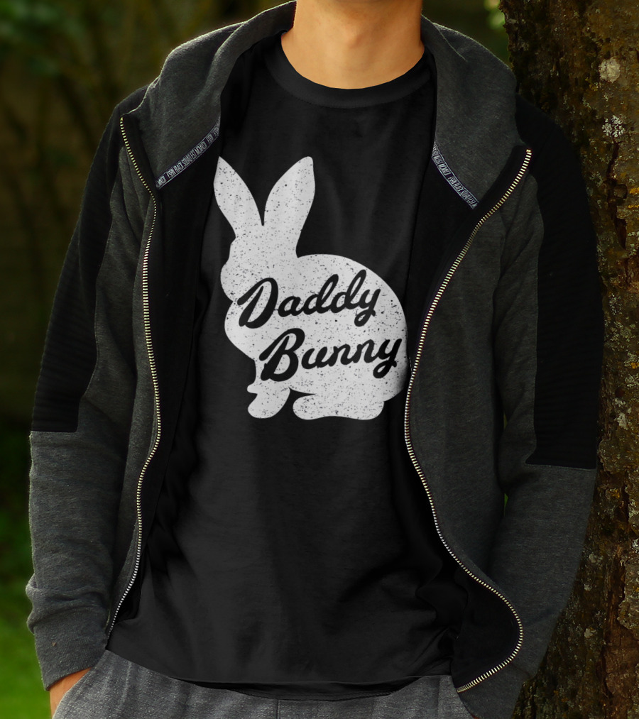 Daddy Bunny Mens Funny And Cute Easter T-Shirt