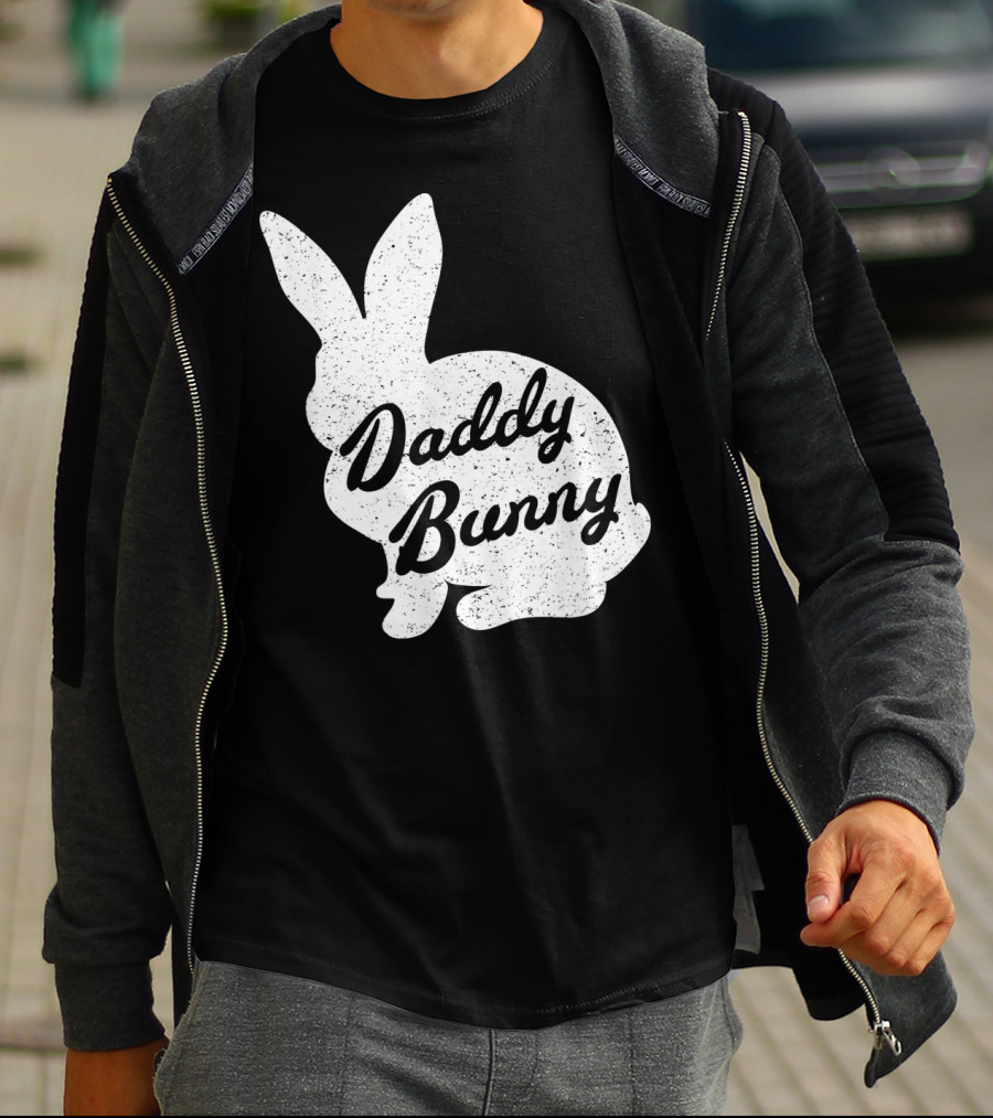 Daddy Bunny Mens Funny And Cute Easter T-Shirt