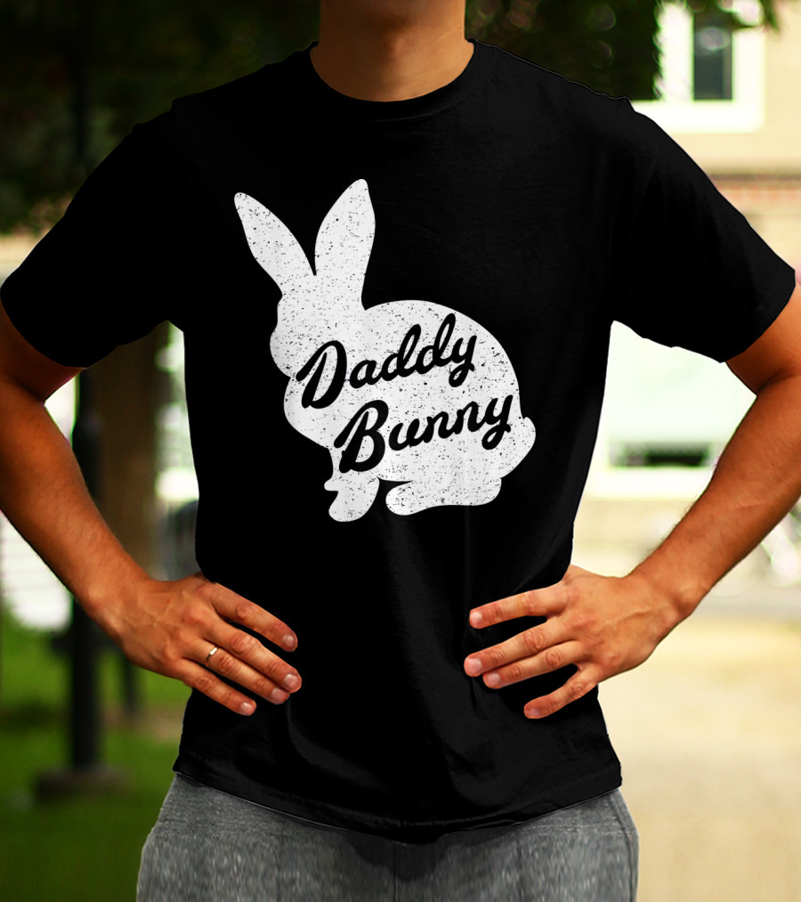 Daddy Bunny Mens Funny And Cute Easter T-Shirt