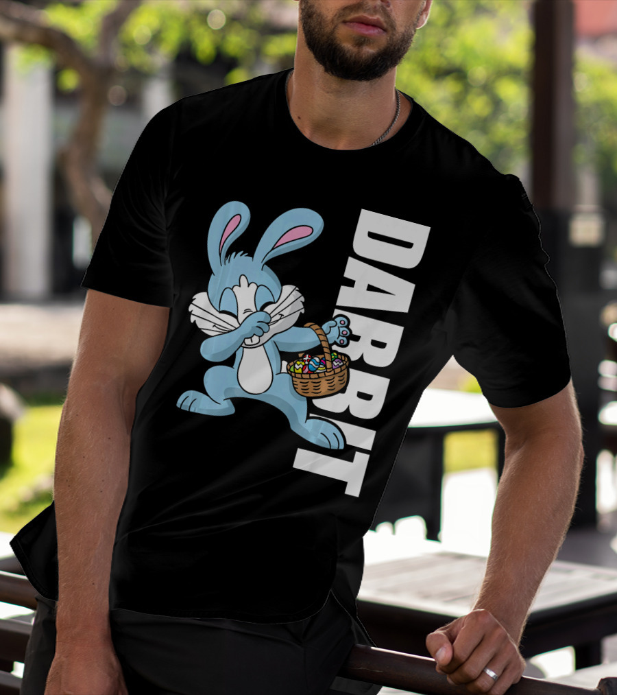 Easter Basket Stuffers Kids Dabbin Dabbit Rabbit With Eggs T-Shirt