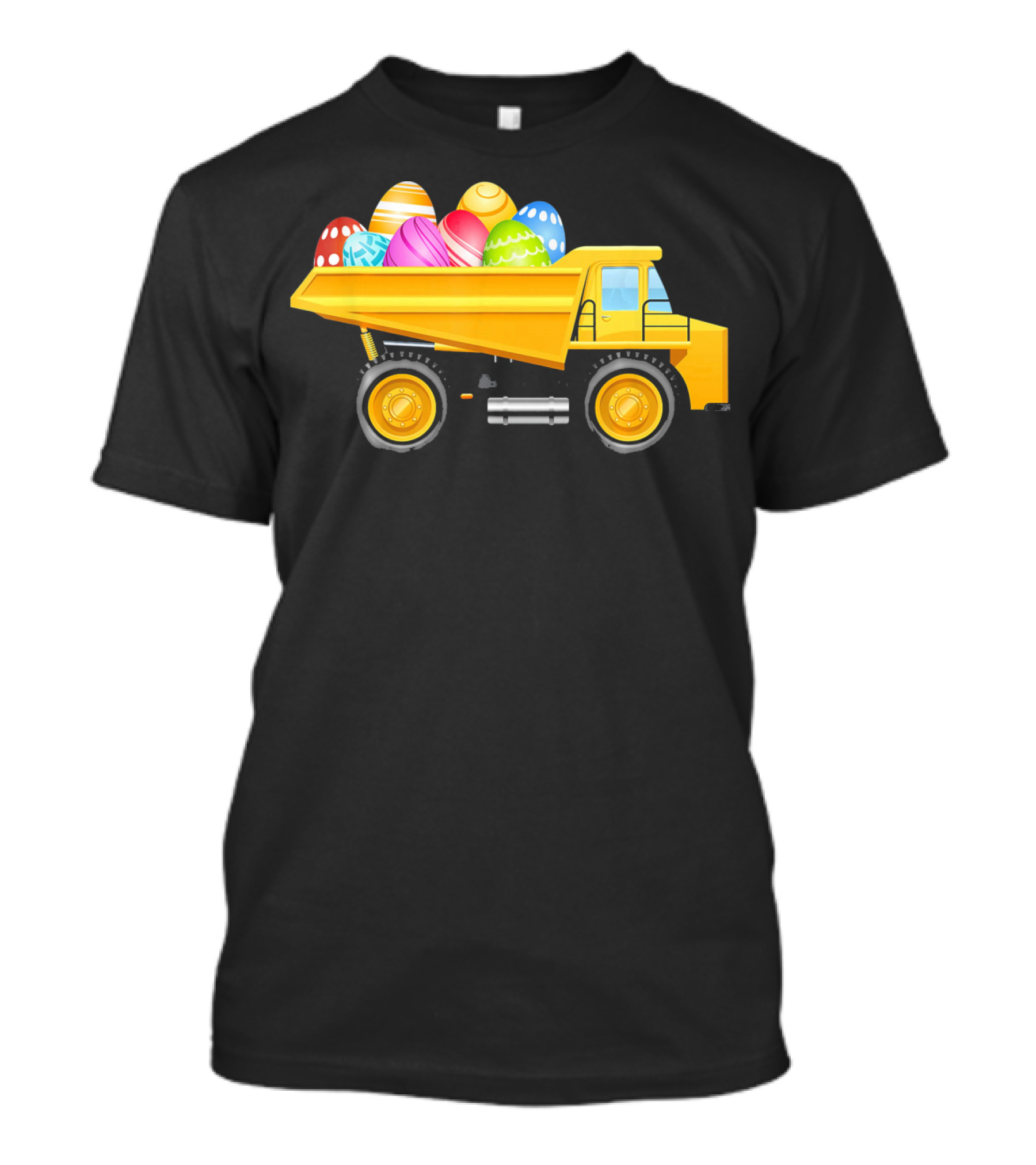 Dump Truck Carrying Colorful Easter Eggs T-Shirt