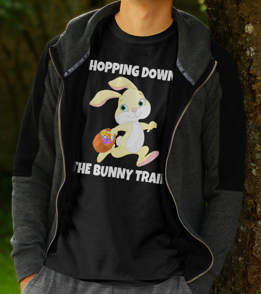 Hopping Down The Bunny Trail Happy Easter T-Shirt