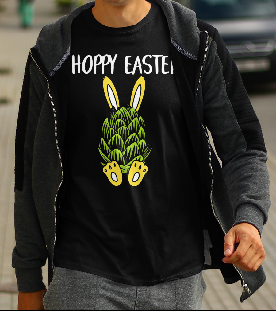 Hoppy Easter Bunny Rabbit Beer Hops T-Shirt