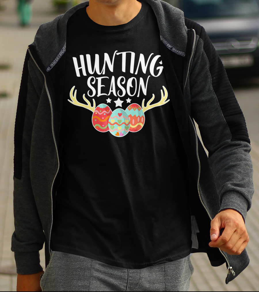Hunting Season Happy Easter Kids Boys Girl T-Shirt