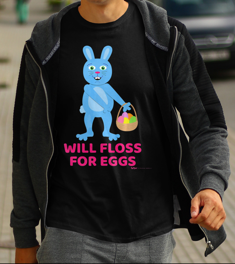 Will Floss For Eggs Easter Bunny Basket T-Shirt