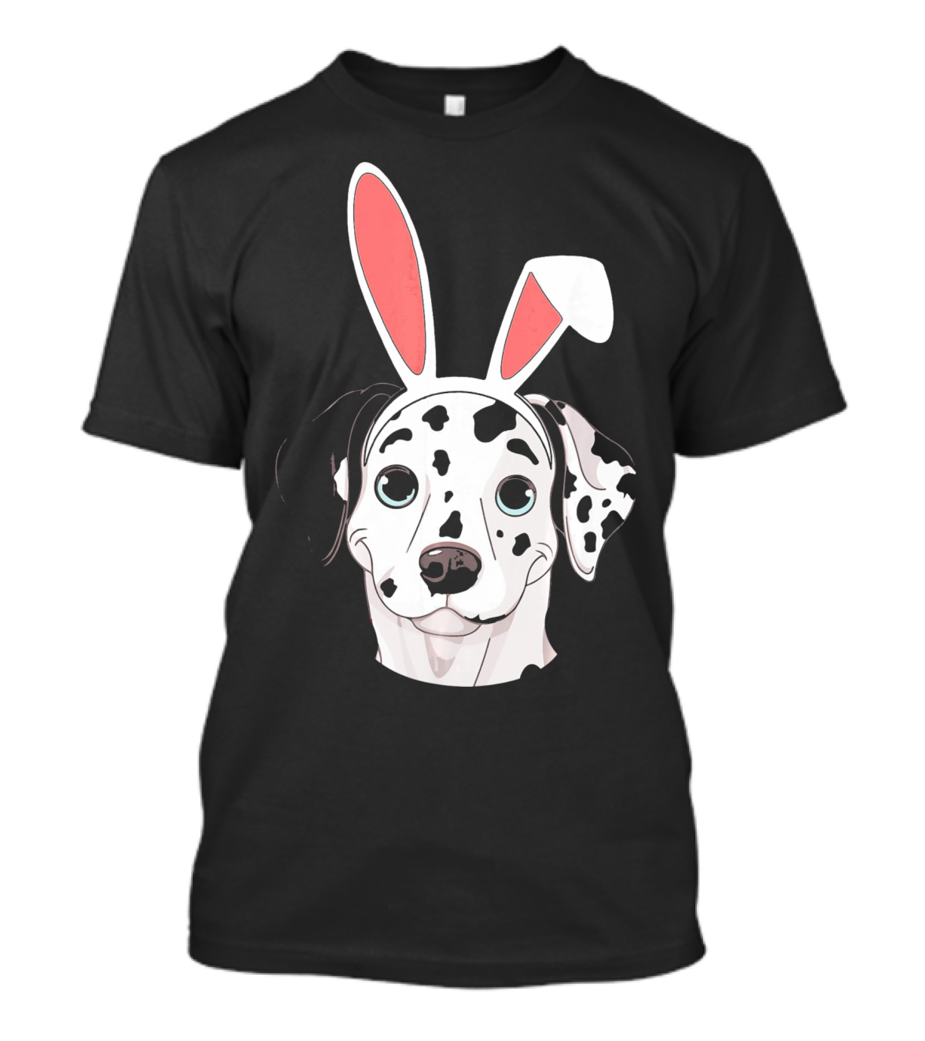 Dalmatian With Bunny Ears For Happy Easter T-Shirt