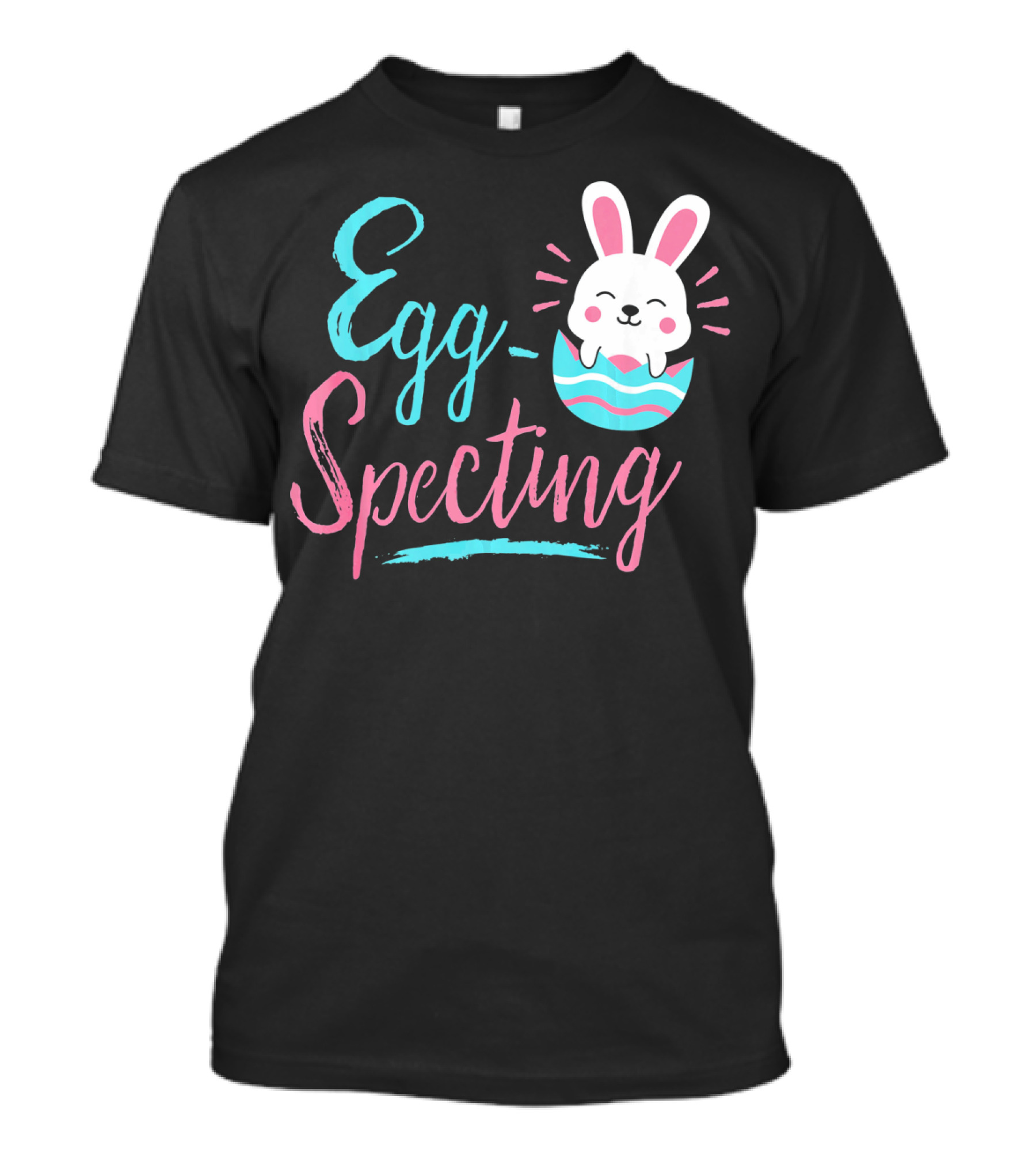 Egg-Specting Funny Easter Bunny In Decorated Egg T-Shirt
