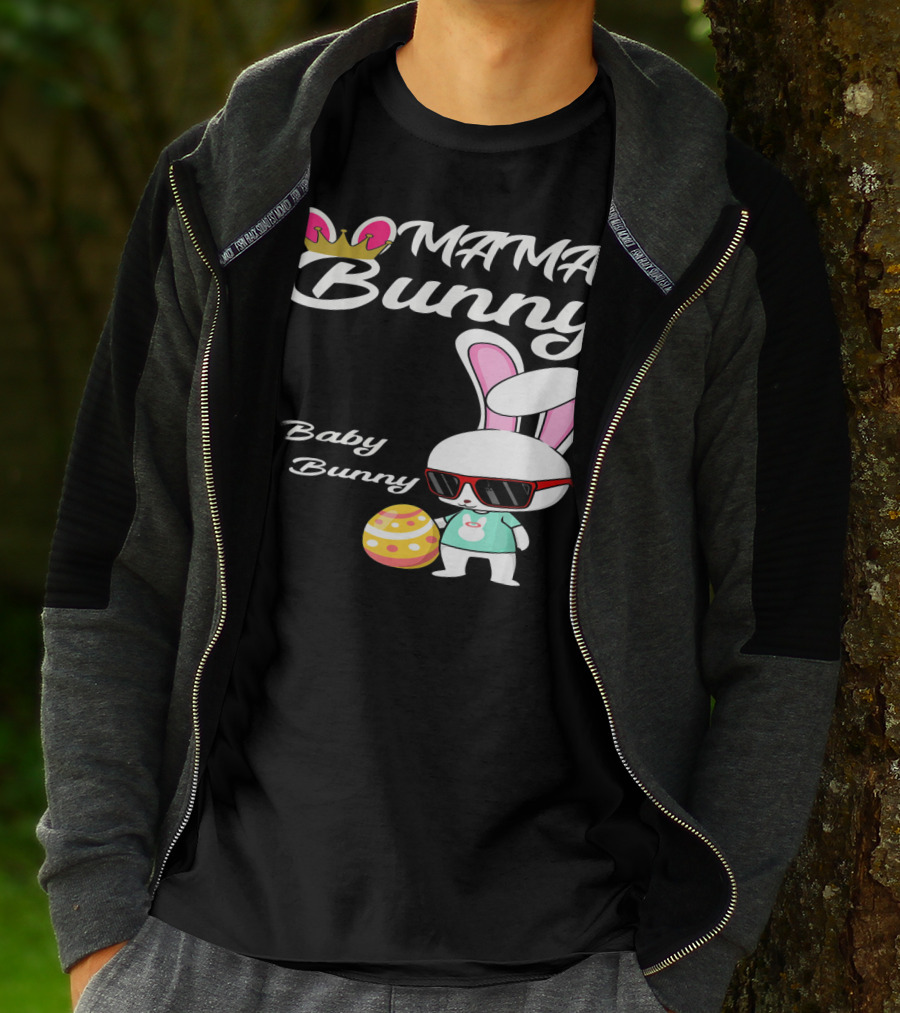 Mama Bunny Baby Bunny Easter Rabbit T-Shirt