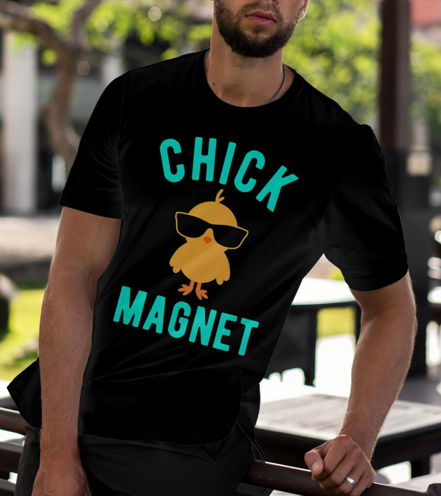 Chick Magnet Funny Easter Sunglasses Casual T-Shirt
