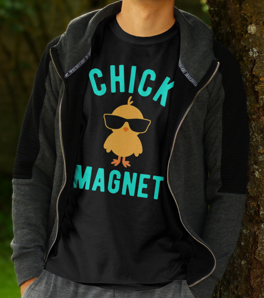 Chick Magnet Funny Easter Sunglasses Casual T-Shirt