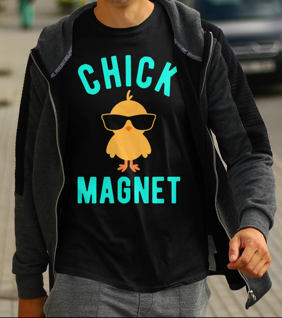 Chick Magnet Funny Easter Sunglasses Casual T-Shirt