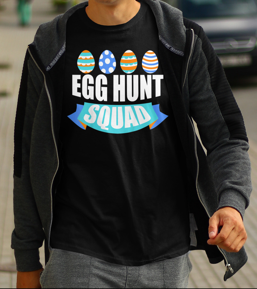 Kids Easter Egg Hunt Squad Boy Egg Hunt T-Shirt
